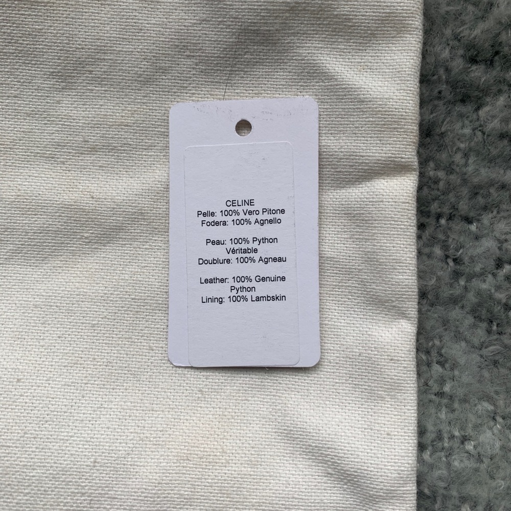 Celine Small Classic Box Bag - Black Python - Picture 10 of 10